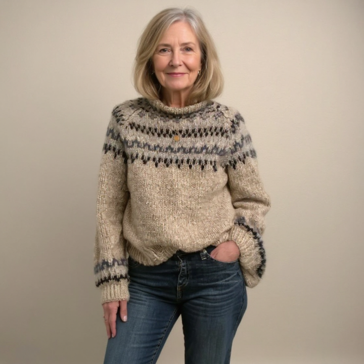 Helga Handcrafted Icelandic Knit Sweater