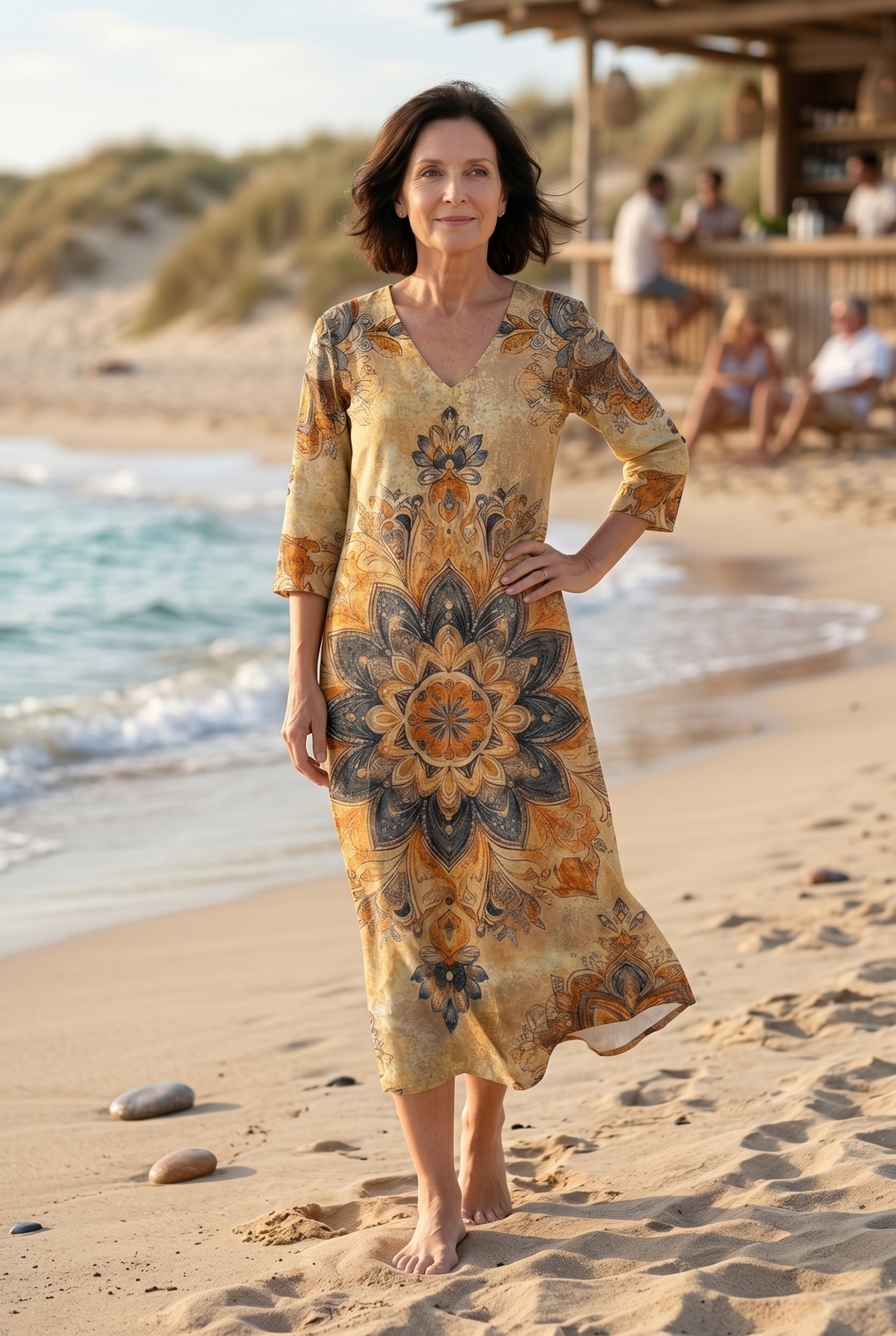 Damon | Gentle Floral Midi Dress
