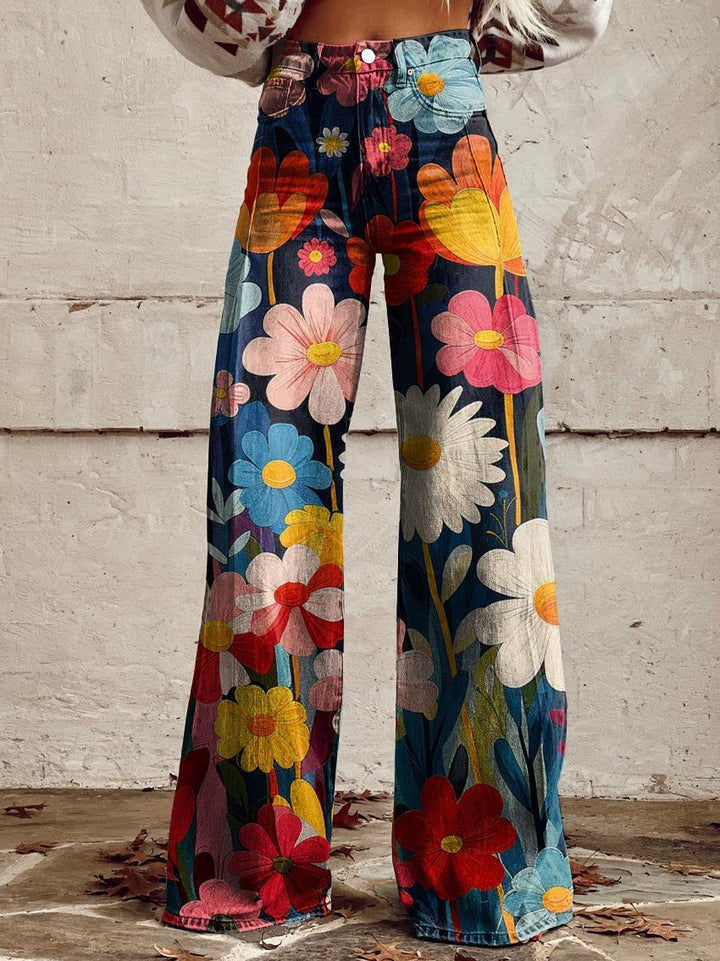 Sophia Floral Wide Leg Trousers