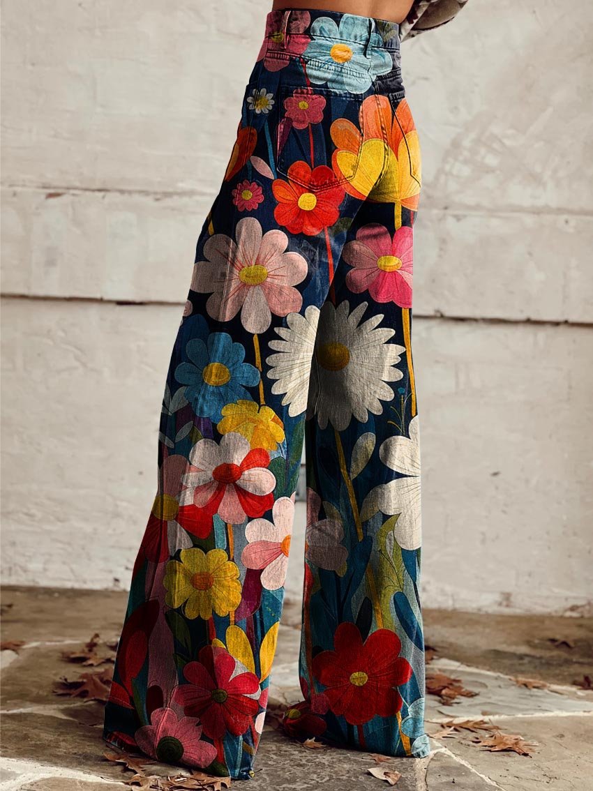 Sophia Floral Wide Leg Trousers
